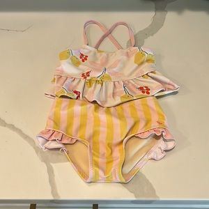 Pink Chicken toddler bikini